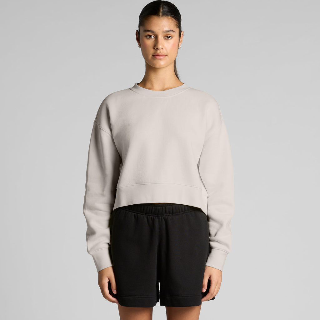 Women's Relax Crop Crew | Arena Custom Blanks