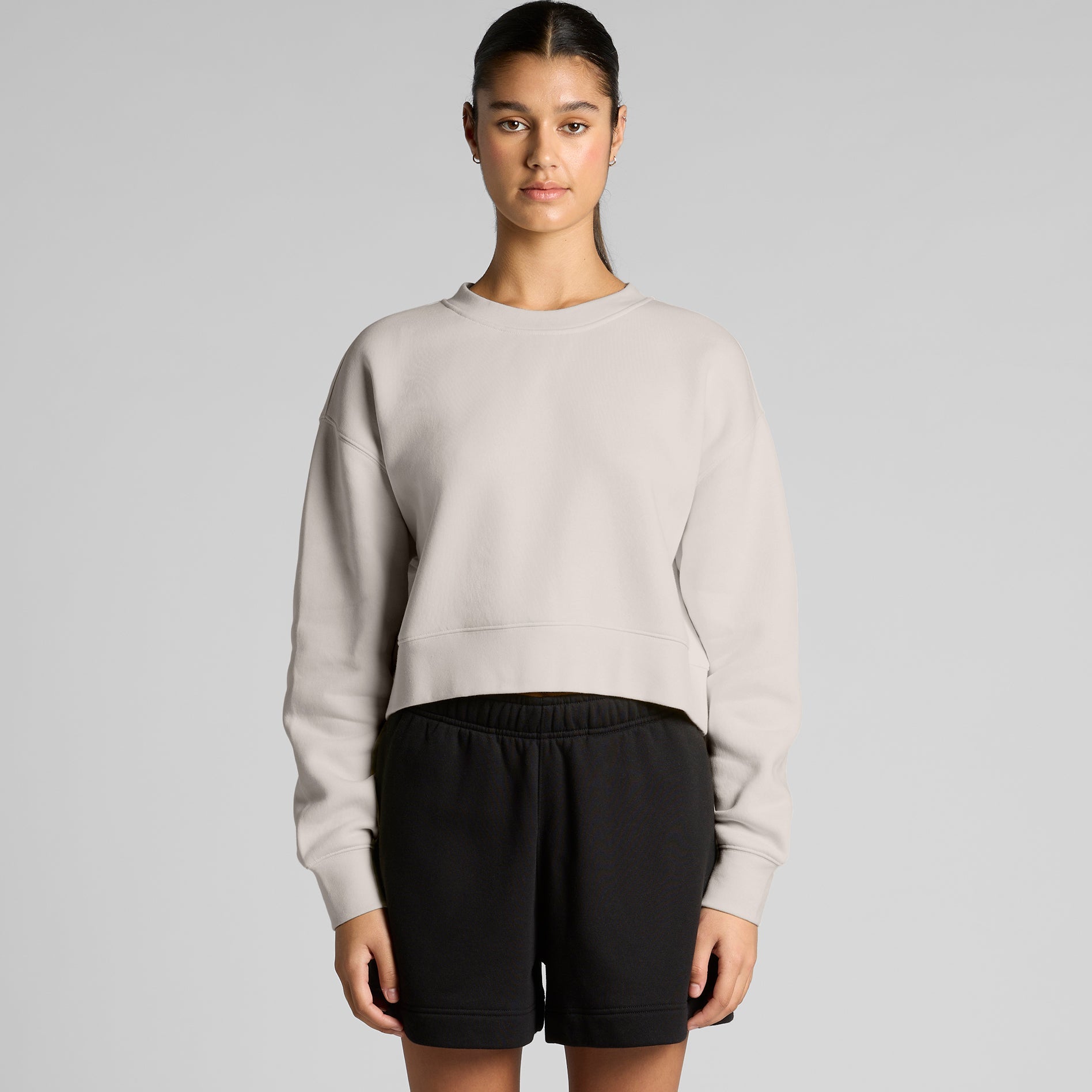 Women's Relax Crop Crew | Arena Custom Blanks