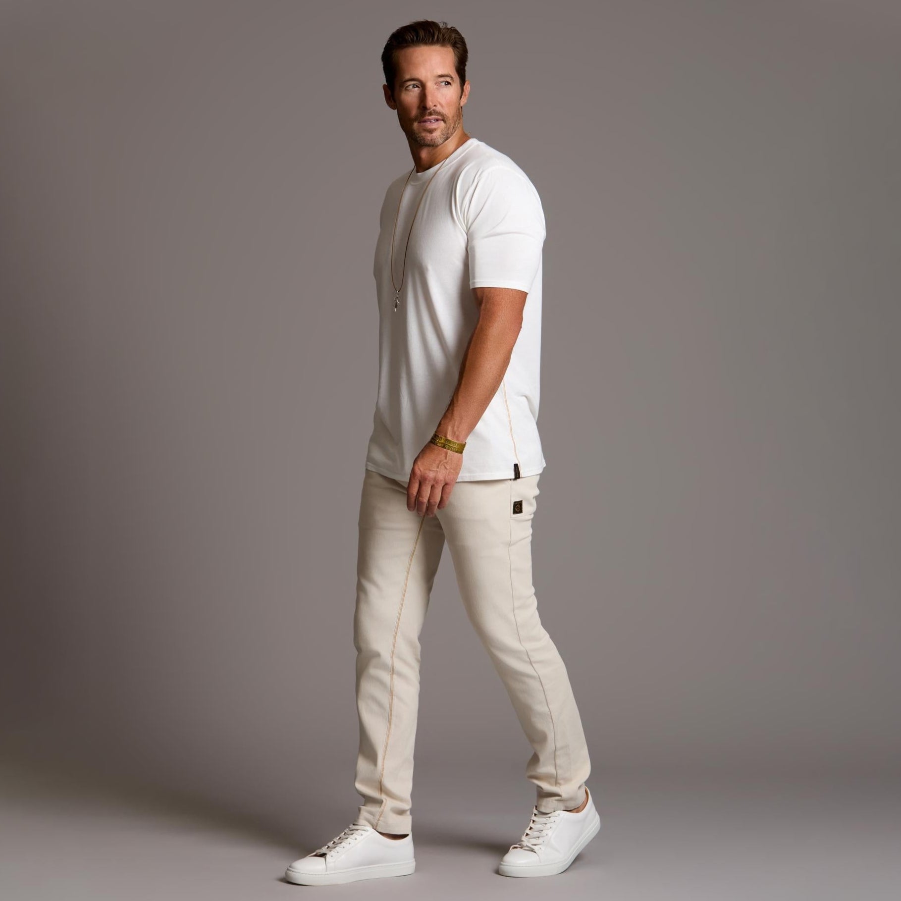 THE ELEMENTAL SLIM PANT / WHITE STONE