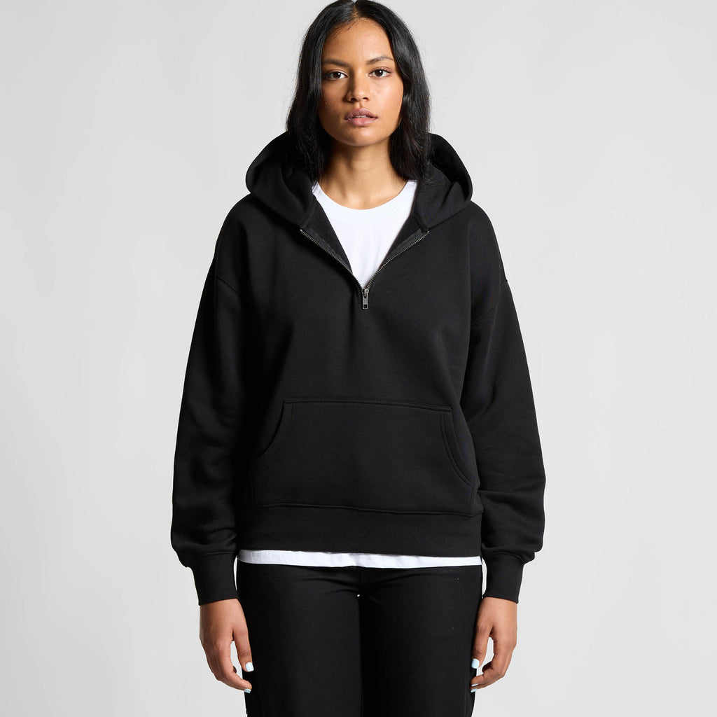 Women's Relax Half Zip Hood | Arena Custom Blanks